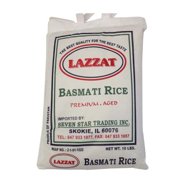 Lazzat XXl Basmati Rice 10LB