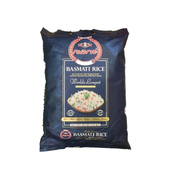 Zafrani Reserve Basmati Rice 10LB