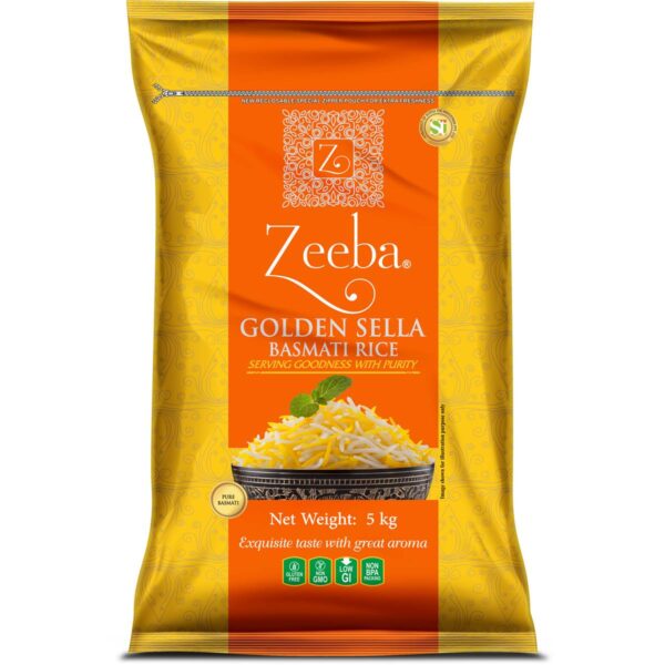 Zeeba Golden Sella Basmati Rice 10 lb